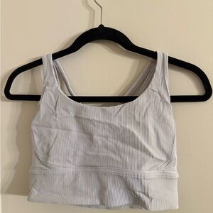 Lululemon Longline Energy Bra Ribbed-Lavender